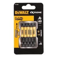 Набор битов DeWALT IMPACT TORSION, ударные, Torx, Т40, L=57 мм, 5 шт (DT7399T)