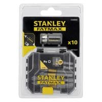 Набор бит Stanley FatMax, Pozidriv, Pz1, Pz2, Pz3, L=50 мм, 10 шт, кейс (STA88565)