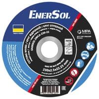 Круг відрізний Enersol метал + нержавіюча сталь, 230х2.5х22.23 (EWCA-230-25)
