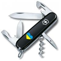 Нож Victorinox Spartan Ukraine Black "Сердце Желто-Голубое" (1.3603.3_T1090u)