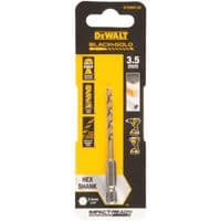 Сверло DeWALT по металлу EXTREME IMPACT Black&Gold, HSS-G, 3,5 х 76 х 28,5 мм, 1 шт. (DT20603)