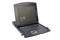 Консоль DIGITUS 16-port KVM & Touchpad, US keyboard, 17" TFT