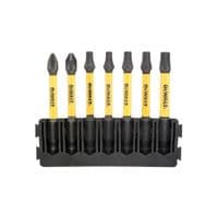 Набор бит DeWALT в кассете для Tough Case, FlexTorq, L57 мм, Рh2, Рz2, T20-2шт. T25-2шт., T30 (DT70820)