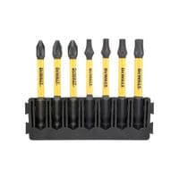 Набор бит DeWALT в кассете для Tough Case, FlexTorq, L57 мм, Pz1, Pz2-2шт, T15, T20, T25, T30 (DT70823)