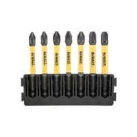 Набор битов DeWALT в кассете для Tough Case, FlexTorq, L=57 мм, Рz1-2шт, Рz2-3шт, Рz3-2шт. (DT70822)