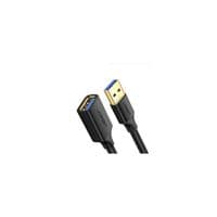 Кабель USB AM-AF (продовжувач) USB3.0, 2 м, Connector gold-plated Чорний, US129 Ugreen
