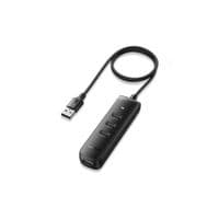 USB Hub UGREEN 4-port 1м USB 2.0 активный, CM416 Черный
