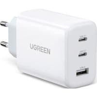 Зарядное устройство 3xUSB 65W (2xType-C+USB QC3.0) Fast Charger Белый CD275 Ugreen
