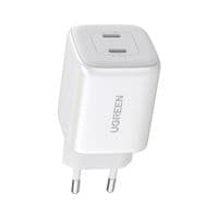 Зарядное устройство 2xUSB 40W GAN (Type-C 25W+20W) PD CD294 Ugreen Белый