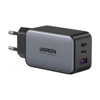 Зарядное устройство 3xUSB 65W GAN (USB-A+2*USB-C) Tech Fast Charger CD244 Ugreen Серый