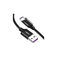 Кабель USB 3.0 AM-Type-CM, 2 м, 3 A,(18W) Nickel Plating Aluminum Braid Черный, US184 UGREEN