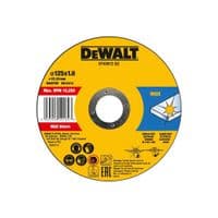 Круг відрізний DeWALT HIGH PERFOR, нержавіюча сталь/листовий метал,125x1.0x22,23 мм, 10 шт (DT43972)