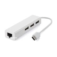 Hub Value Type-C Hub 3-port USB2.0 + RJ45 Fast Ethernet Белый (S0742)