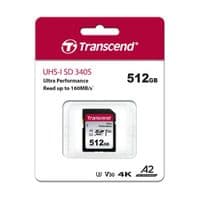 Карта памяти Transcend SD 512GB C10 UHS-I U3 A2 R160/W90MB/s 4K
