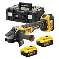 Шлифовальная машина DeWALT DCG405 18В XR Li-lon, 125 мм, 3x5Ah, кейс TSTAK (DCG405P3)