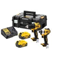 Шуруповерт DeWALT набор DCF809+DCD708, 18V XR Li-lon 2x5Ah, кейс TSTAK (DCK2061P2T)