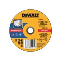Круг отрезной DeWALT EXTREME, нержавеющая сталь/листовой металл, 125х1.2х22.23 мм (DT43904)