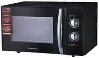 Мікрохвильова піч Liberton LMW-2380M Black, 800W, 23 л, 5 рівнів потужності, керування поворотним перемикачем, діаметр поворотного столу 27 см