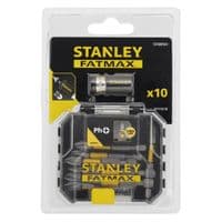 Набор сверл Stanley FatMax, Phillips, Ph1, Ph2, Ph3, L 50 мм, 10 шт, кейс (STA88564)