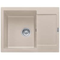 Мийка кухонна Franke Maris, фраграніт, прямокутник, з крилом, 620х500х200мм, чаша - 1, врізна, MRG 611-62, сахара