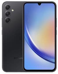 Смартфон Samsung Galaxy A34 5G Black, 2 NanoSim, 6.6" (2340х1080) AMOLED, Mediatek Dimensity 1080, RAM 8Gb, ROM 256Gb, Wi-Fi, BT, 5G, 4 Cam, Li-Ion 5000mAh, Android 13 (SM-A346EZKE)