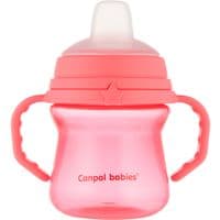 Поильник-непроливайка Canpol babies с силиконовым носиком FirstCup 150 мл Розовая (56/614_pin)