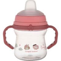Поильник-непроливайка Canpol babies Bonjour Paris с силиконовым носиком FirstCup 150 мл Розовая (56/612_pin)