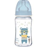 Бутылочка для кормления Canpol babies Bonjour Paris с широким отверстием 240 мл Синяя (35/232_blu)