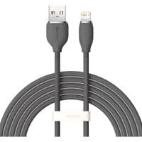 Кабель USB 2.0 AM-Lightning M, 2 м, 2.4A Jelly Liquid Silica Gel CAGD000101 Baseus Чорний