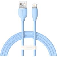 Кабель USB 2.0 AM-Lightning M, 2 м, 2.4A Jelly Liquid Silica Gel CAGD000103 Baseus Синій