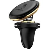 Автомобільне кріплення для смартфона with cable clip (На решітку) Baseus Золотий