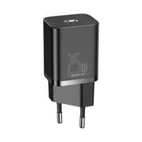 Зарядний пристрій 1xUSB 25W (USB-C) Чорний Baseus