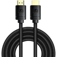 Кабель HDMI M - M, 1m, V2.1 8K, High Definition Series (Zinc alloy) WKGQ000001 Baseus Черный