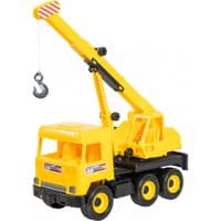 Спецтехника Tigres Авто "Middle truck" кран (желтый) в коробке (39491)