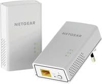 Powerline адаптер NETGEAR PL1000, 1xGE, бел. цв. (2шт.)