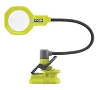 Ліхтар Ryobi RML18-0 18В, 500 лм, 2 режими, гнучка штанга, збільшувальна лінза 86 мм (без АКБ та ЗУ)