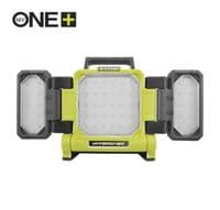 Світильник панельний Ryobi RLPH18-0 ONE+ Hybrid, 18В, робота від мережі та АКБ, 3 LED панелі, 3000 лм, 3 режими яскравості (без АКБ та ЗУ)