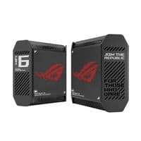 Маршрутизатор ASUS ROG Rapture GT6 2PK black AX10000 3xGE LAN 1x2.5GE WAN 1xUSB 3.2 g1 WPA3 OFDMA MESH