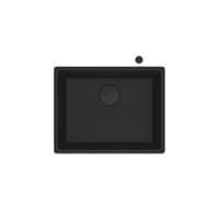 Мойка кухонная Franke Maris, фрагранит, прямоугольник, без крыла, 553х433х200мм, чаша - 1, универсальная, MRG 110-52, черный матовый (+вентиль)