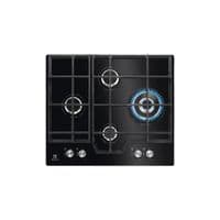 Варочная поверхность Electrolux газовая на стекле, 60см, чугун, черный