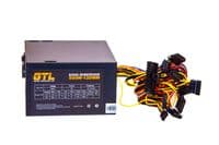 Блок живлення GTL 500W, 120mm, 20+4pin, 1x4+4pin, SATA х 4, Molex 2x4pin, 1х6pin, кабелі немодульні, кабель живлення у комплекті