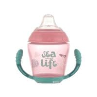 Поїльник-непроливайка Canpol babies з м'яким силіконовим носиком Sea Life рожевий 230 мл (56/501_pin)