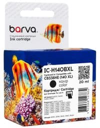 Картридж HP №140XL (CB336HE), Black, Photosmart C4283/C4483/C5283/D5363, PSC J5783/J6413, 25 мл, Barva (IC-H140BXL)