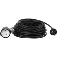 Мережевий подовжувач 2E 1XCEE7/17, 2G*1.0мм, 15м, black