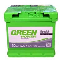 Аккумулятор автомобильный GREEN POWER Standart 50Ah (+/-) (420EN) (22354)