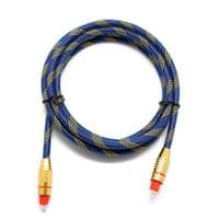Кабель звуковой оптический в нейлоновой оплетке 3.0 м, 250 Мегабит/с, Blue/Gold (YT-NBODSC-3.0)