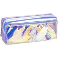 Пенал Cool For School голографічний 2 відділення Dream like a Unicorn фіолетовий (CF86960)