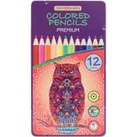 Карандаши цветные Cool For School Premium шестигранные, 12 цветов (CF15173)