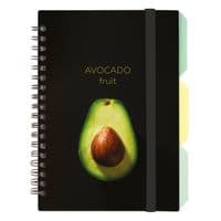 Блокнот Optima Avocado B6 с разделителями 100 листов, ячейка (O20358-01)