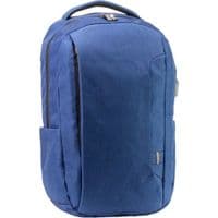 Школьный рюкзак Optima 17.5" USB Techno мужской 0.7 кг 16-25 л Синий с выделенными элементами (O97590-02)